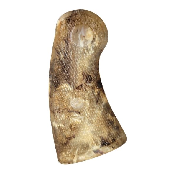 Vintage Franzite Checkered Celluoid Pistol Grips With Screw - Picture 4 of 5